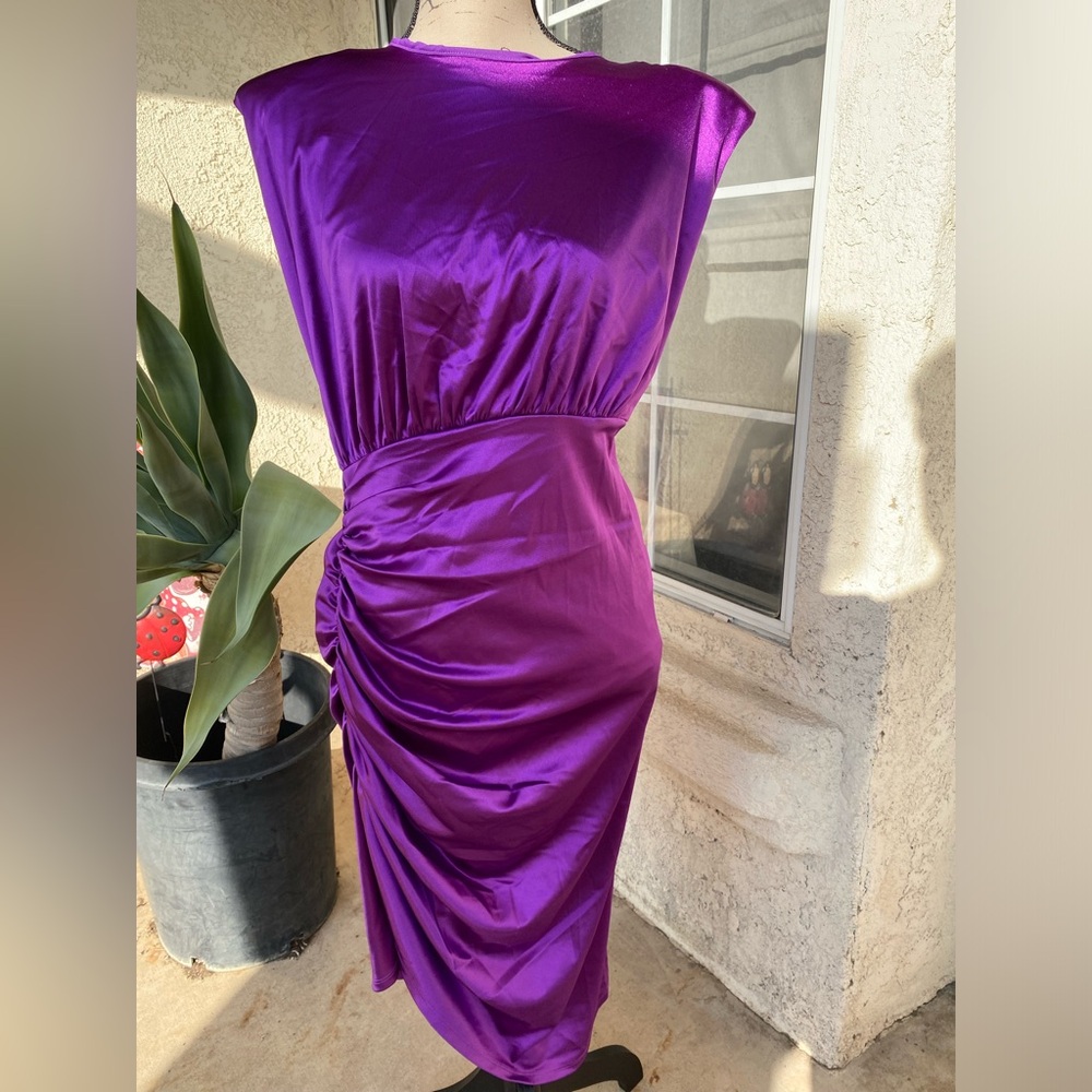 Elegant Purple Women's Dress